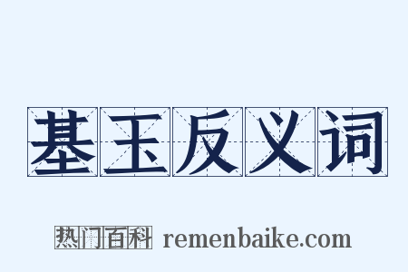 基玉反义词是什么意思的图片